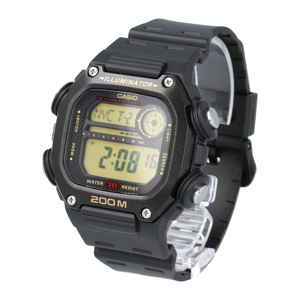 CASIO STANDARD Цифровые Черные Мужские Часы, Водонепроницаемые, Спортивные, Резиновые, DW-291H-9A (Зарубежная модель) [Использовал]