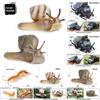 Childrens Educational Animal Model Toy Plastic Realistic Snail Garden Decor For Kids Learning