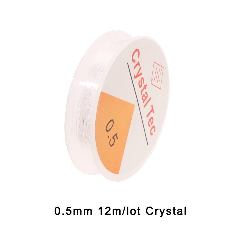 0.5-1.0mm Elastic Cord Beading Thread Stretch String Fibre Crafting Line for Jewelry Making DIY Seed Beads Pony Beads Bracelets