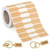 DIY Jewelry Sticker Labels: Self-Adhesive Kraft Paper for Gifts and Decorations.
