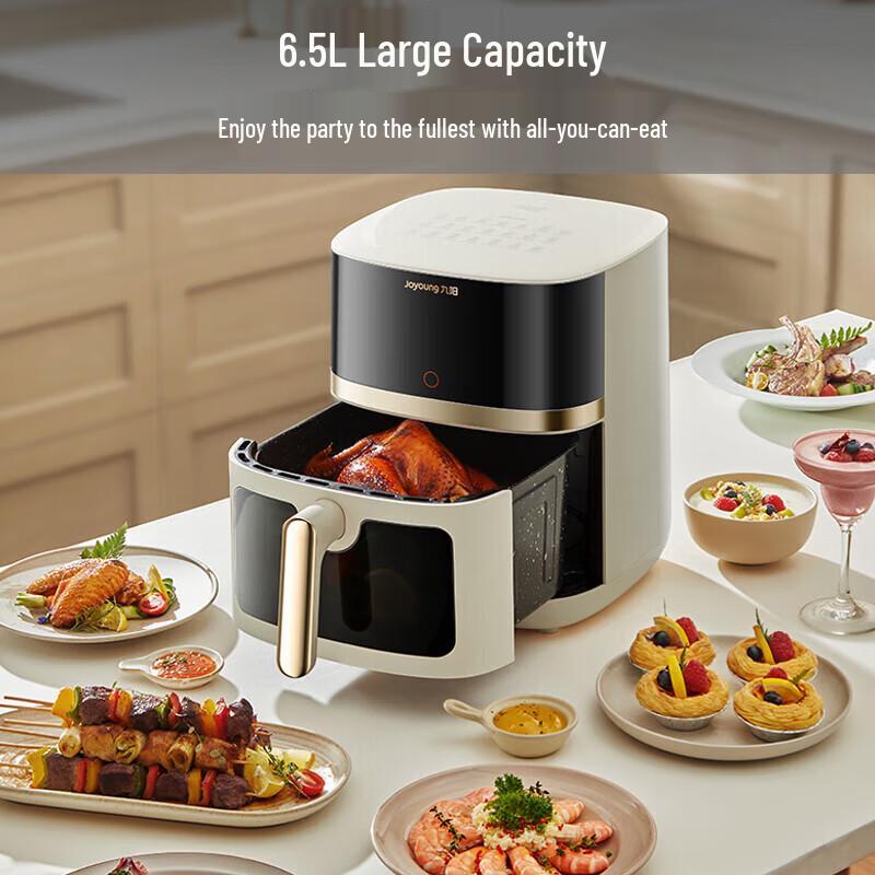 Joyoung 6.5L Dual-Heat No-Flip Roasting Air Fryer CN plug (adapter included)