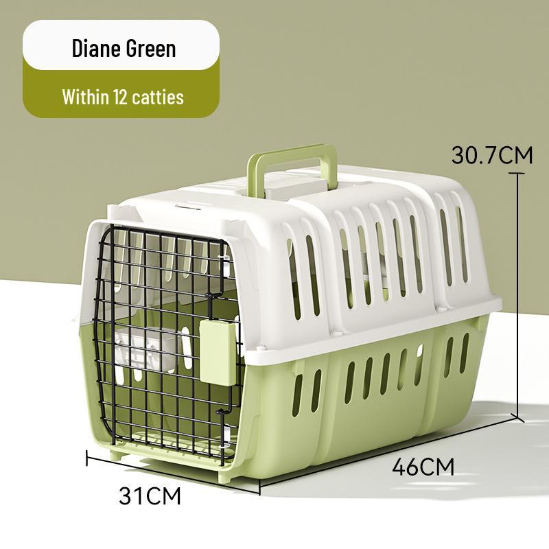Portable Pet Airline Crate for Small & Medium Cats and Dogs