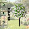 Artificial Flower,Artificial Petunias With Ground Stake, 18" Outdoor Faux Flowers For Garden, Yard, Planter And Porch