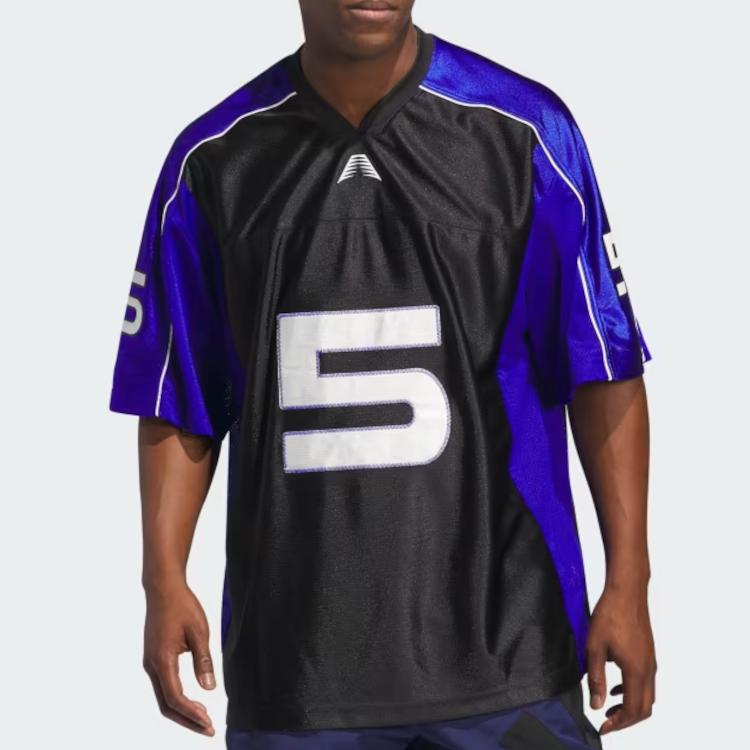 Adidas Ae Kurzarmtrikot Schwarz/Luzidblau Herren Streetwear JC7849