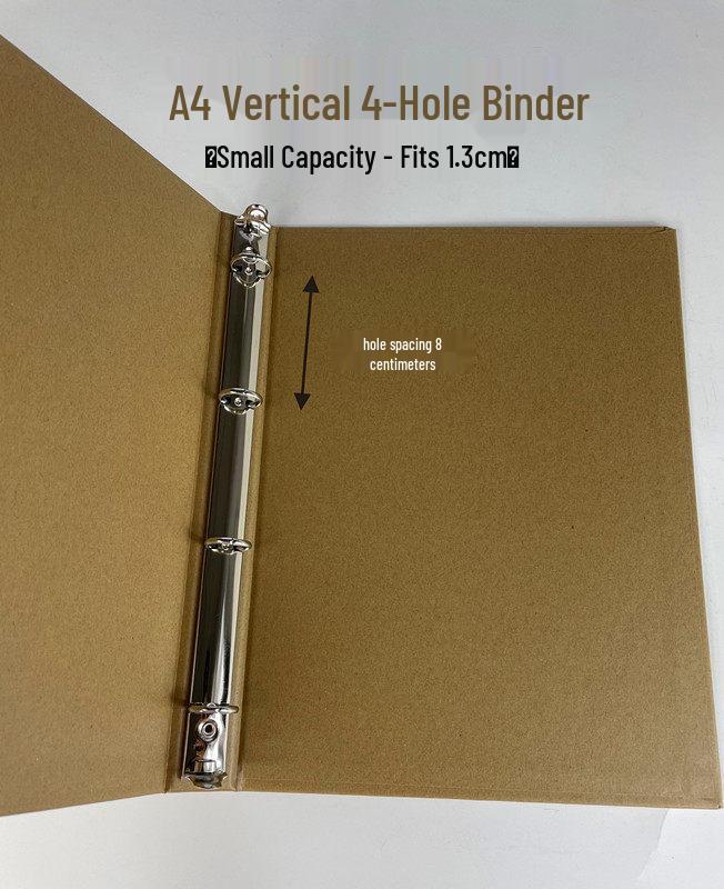A4 Vertical Ring Binder: 4-Hole, 2-Hole A3 Horizontal 3-Hole, Fabric Swatch & Color Card Book, Hard Cover