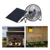 Portable Solar Extractor Greenhouse Fan for Outdoor Camping, RV, 4In