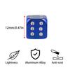 BOROLA New Dice Machined Aluminum Air Valve Cap Tire Aluminum
