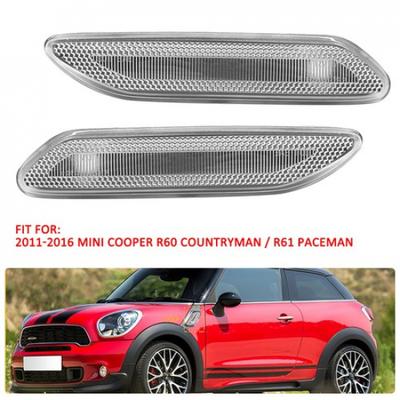 Fender Side Marker Light For Mini Cooper Countryman 2012-2017 R60 R61 Clear Lens