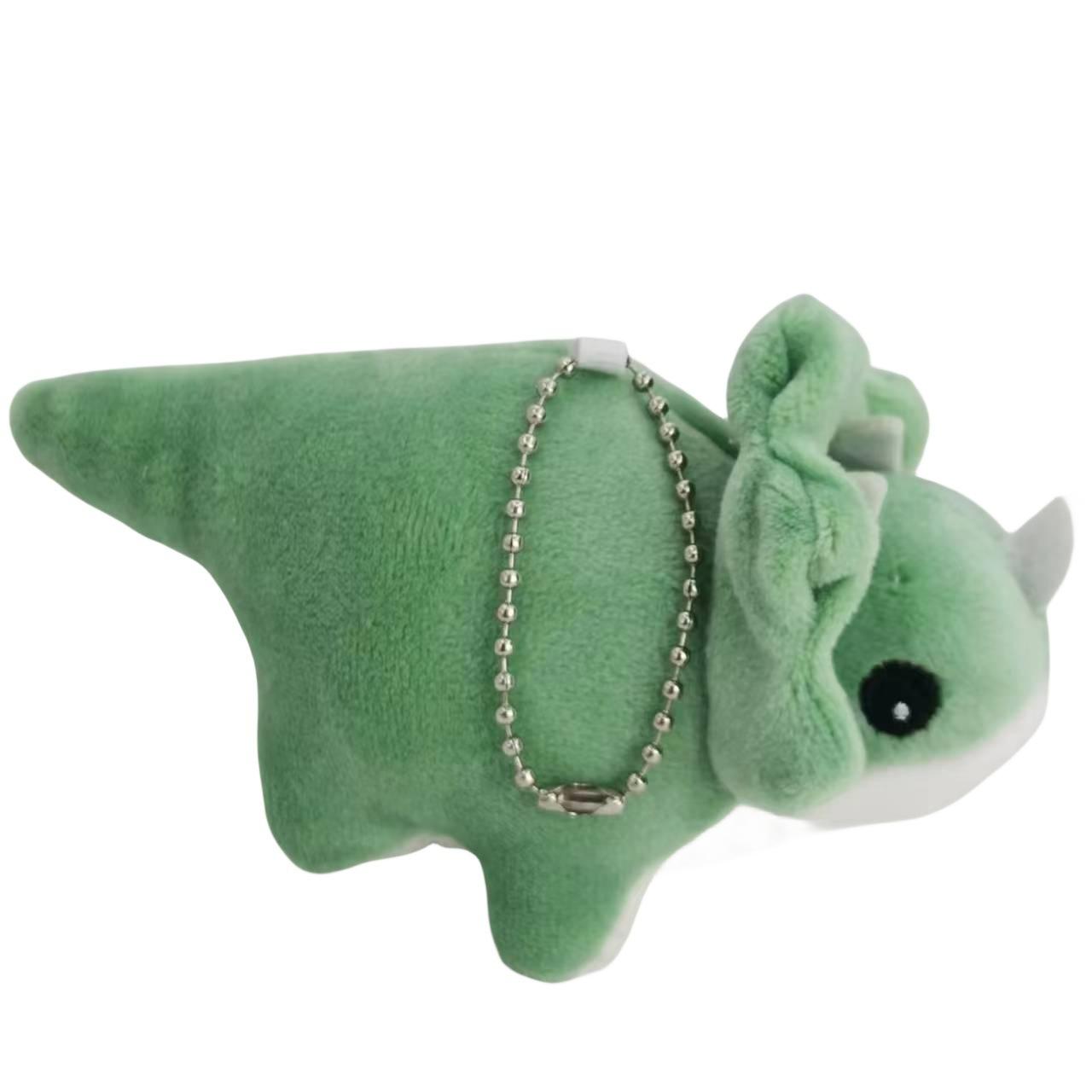 

Милая Нишевая Забавная Плюшевая Игрушка Динозавр Трицератопс Кукла Брелок Подвеска Девичье Сердце 10cm