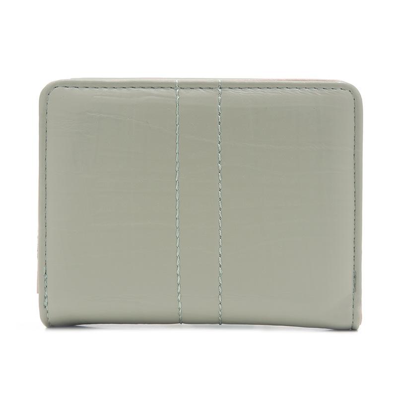 Wallet Women's PU Leather Simple and Versatile Folding Zipper Niche Zero Wallet