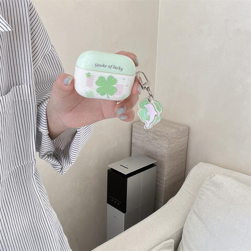 Small Fresh Four-leaf Clover AirpodsPro1 Earphone Case for Apple 1/1/1/1st Generation Wireless Bluetooth Case