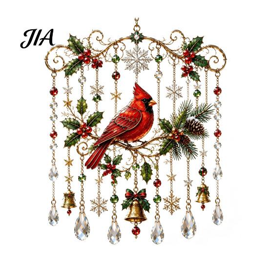 Atmosphärische Dekoration für Büroräume Weihnachts-Windspiel, Acryl-Sonnenfänger für Außenbereich Garten Terrasse Elegante Dekorationen Festival-Dekor, Hängend