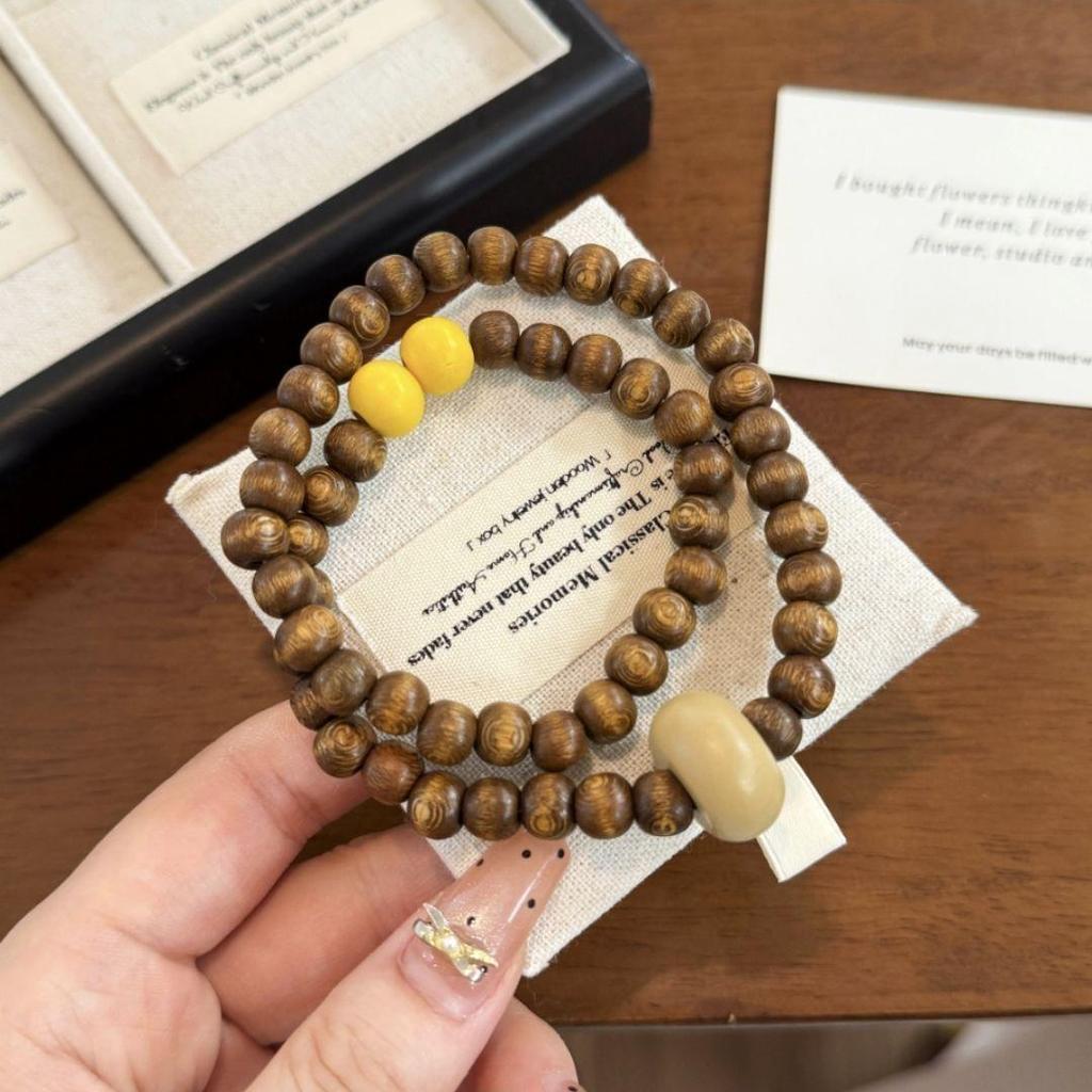 Retro Chinese Bamboo Beaded Bracelet - High-End Bestie Gift