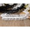 Lolita DIY Lace Pleated Elastic Ribbon Trim for Doll Clothing Accessories