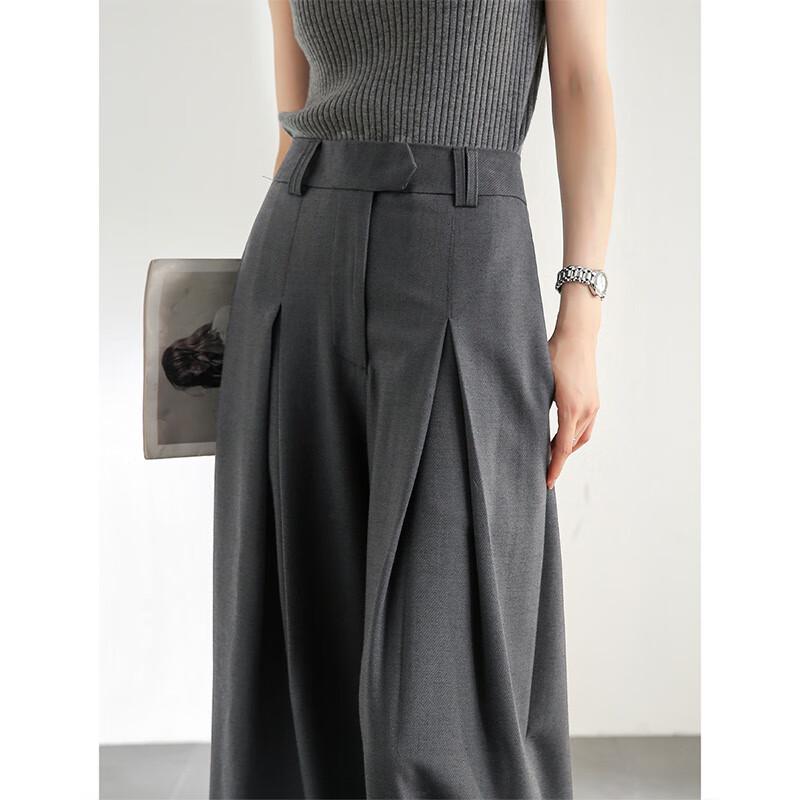 Shangdu Bila Women's Wide-Leg Drape Casual Trousers