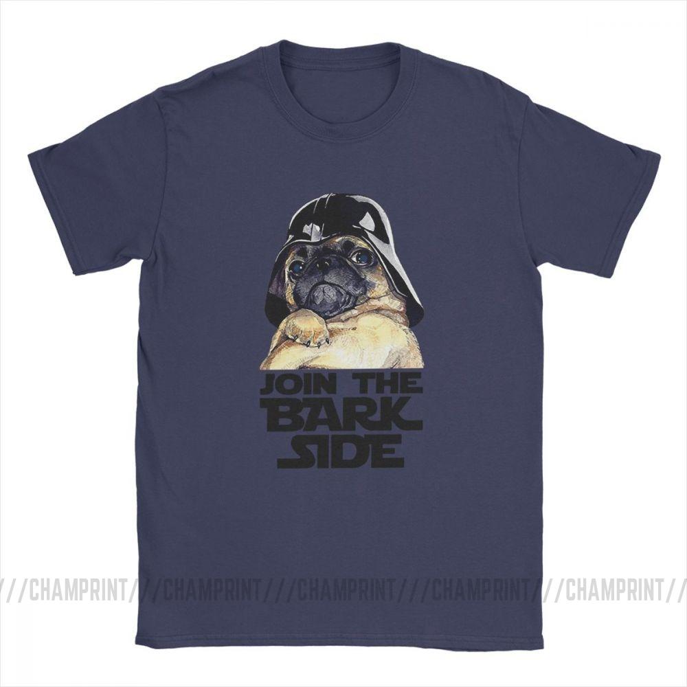 Join The Bark Side Pug Lover Funny T Shirt For Men Dog Puppy Short Sleeve Clothes