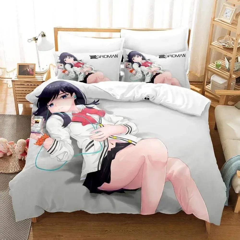 SSSS.GRIDMAN Bedding Set Single Twin Full Queen King Size Bed Set Adult Kid Bedroom Duvet cover Sets Anime parure de lit Bed