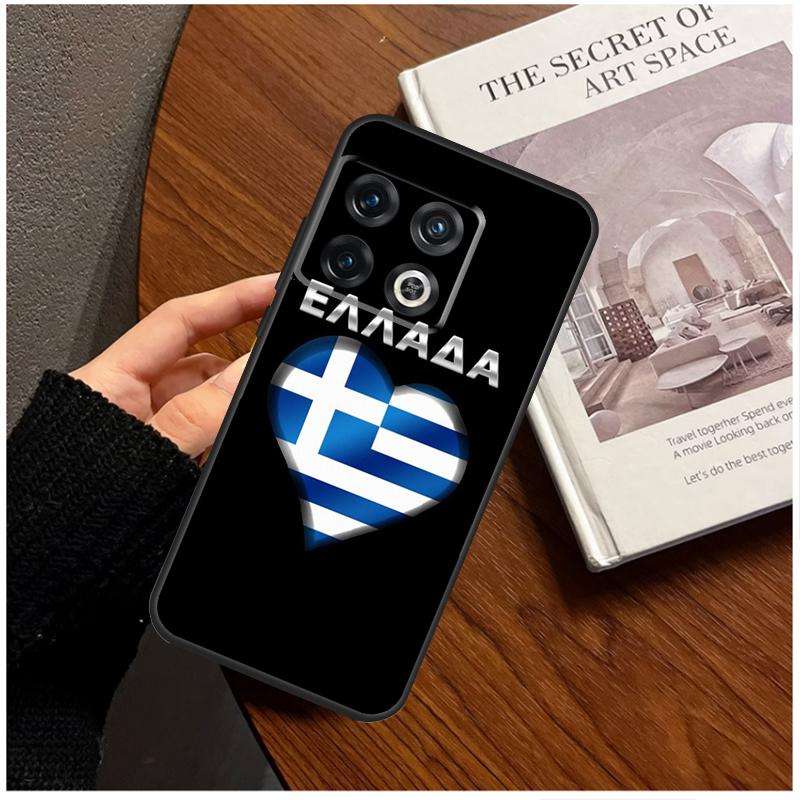 Greece Greek Flag Case For OnePlus 8 9 10 Pro 11 12 9R 10T 10R 12R OnePlus Nord 3 CE 2 Lite CE4 N10 N20 Cover
