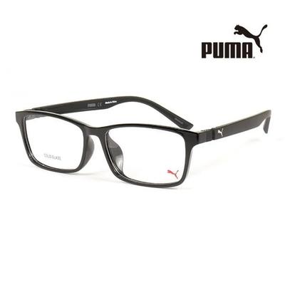 Puma Eyeglass Frames PE0038OA 001 Square Horn-rimmed Glasses for Women and Men