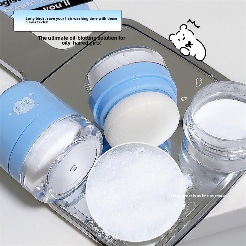 Hair Voluminous Magic Tool: Puff Powder Hair Control Voluminous Powder Bangs Hair Oil Removal and Powder Dispersing
