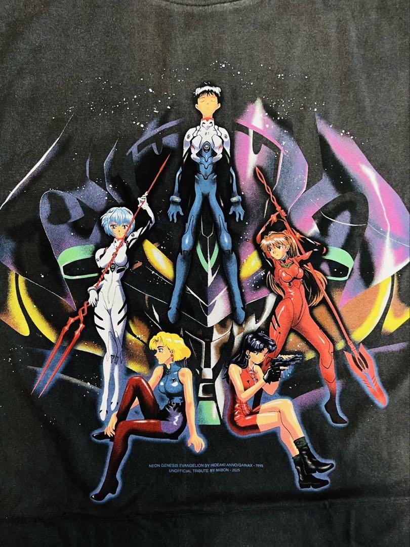 

[Б/У] Аниме футболка Evangelion Early NERV Cast Футболка размера XL