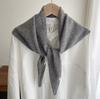 Winter Korea Knitted Triangle Scarf Wool Warm Shawl Scarf Women Neck Protection Smallscarf Cashmere Scarf