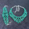 Indicolite Tourmaline Handmade 925 Sterling Silver Jewelry Set A0P46