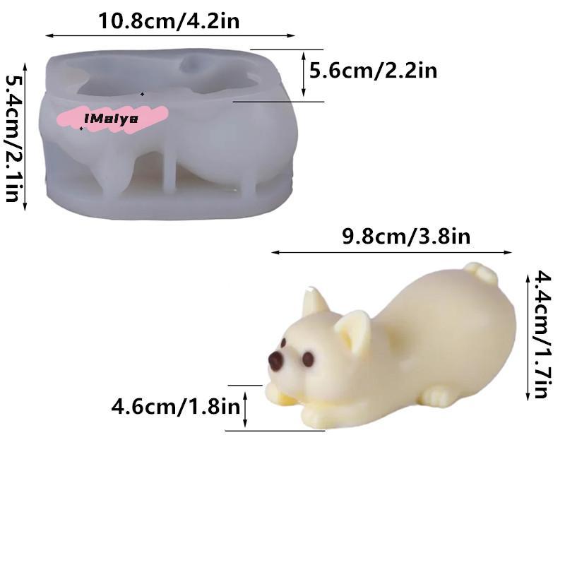 1Pc Cute Cartoon Corgi Silicone Mold for Mousse Cake DIY Milk Jelly Chocolate Ice Cream Dessert Baking Tool