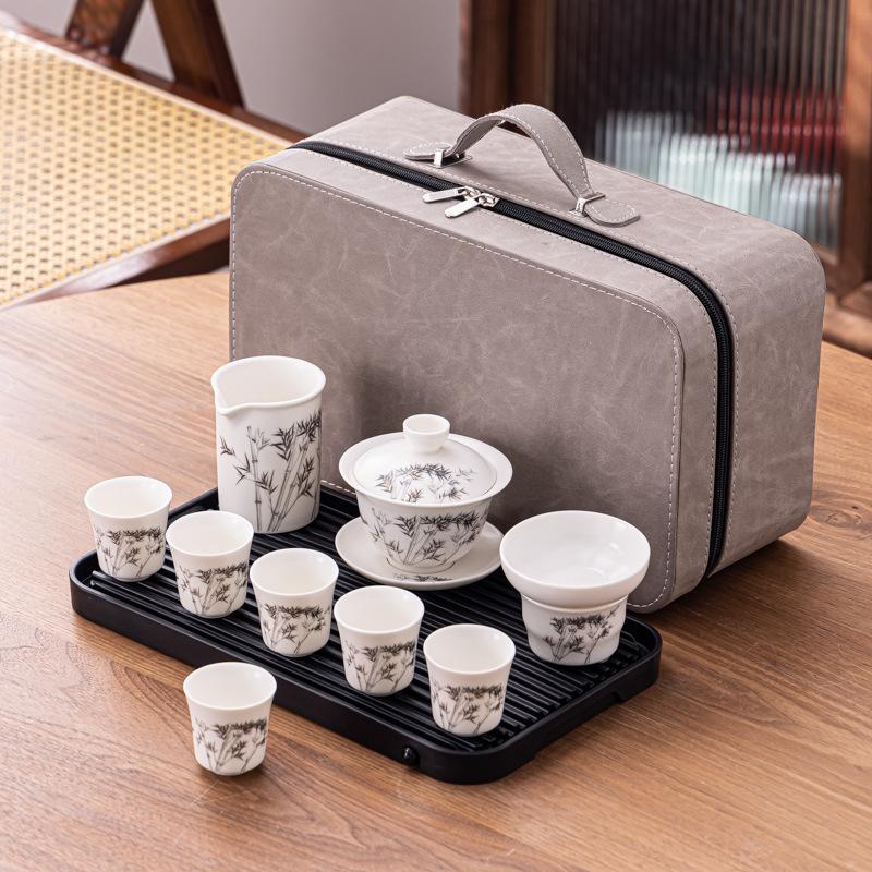 Ceramic Portable Travel Tea Set, Household Gift, Business Company To Send Customers High-end Gifts