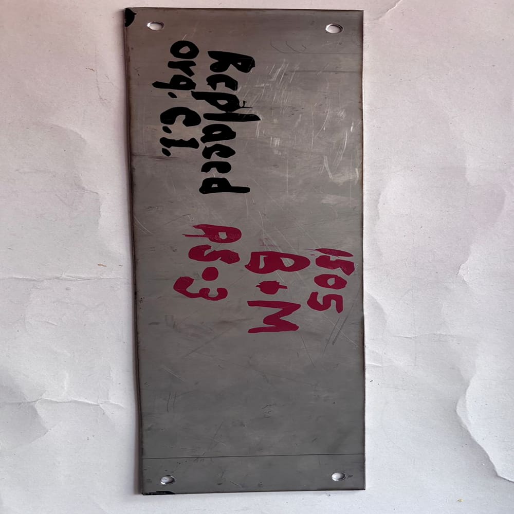 Handmade Iron Metal Decorative Wall Plate 12 x 3 Inch for Home & Industrial Décor