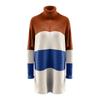 Women's Loose Knitted Star Shape Print Long Sleeve  Sweater Blouse