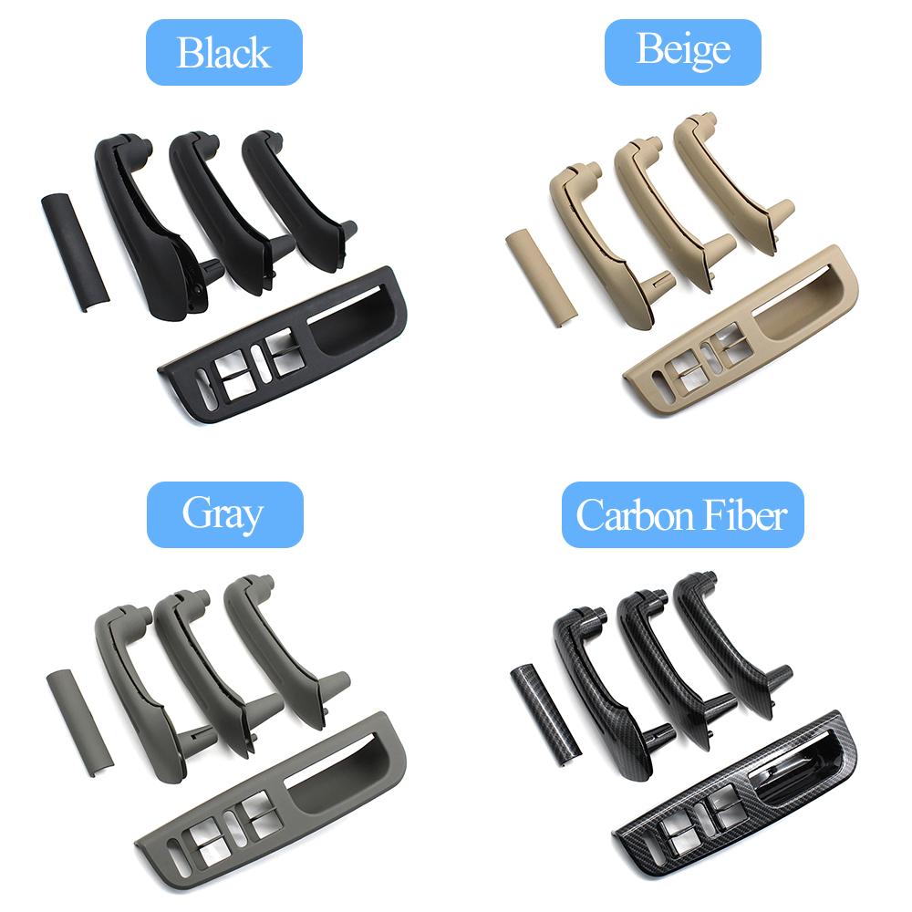 LHD Interior Front Rear Left Right Door Armrest Panel Pull Handle Grab Cover For Volkswagen VW Bora Golf 4 MK4 Jetta 1999-2004