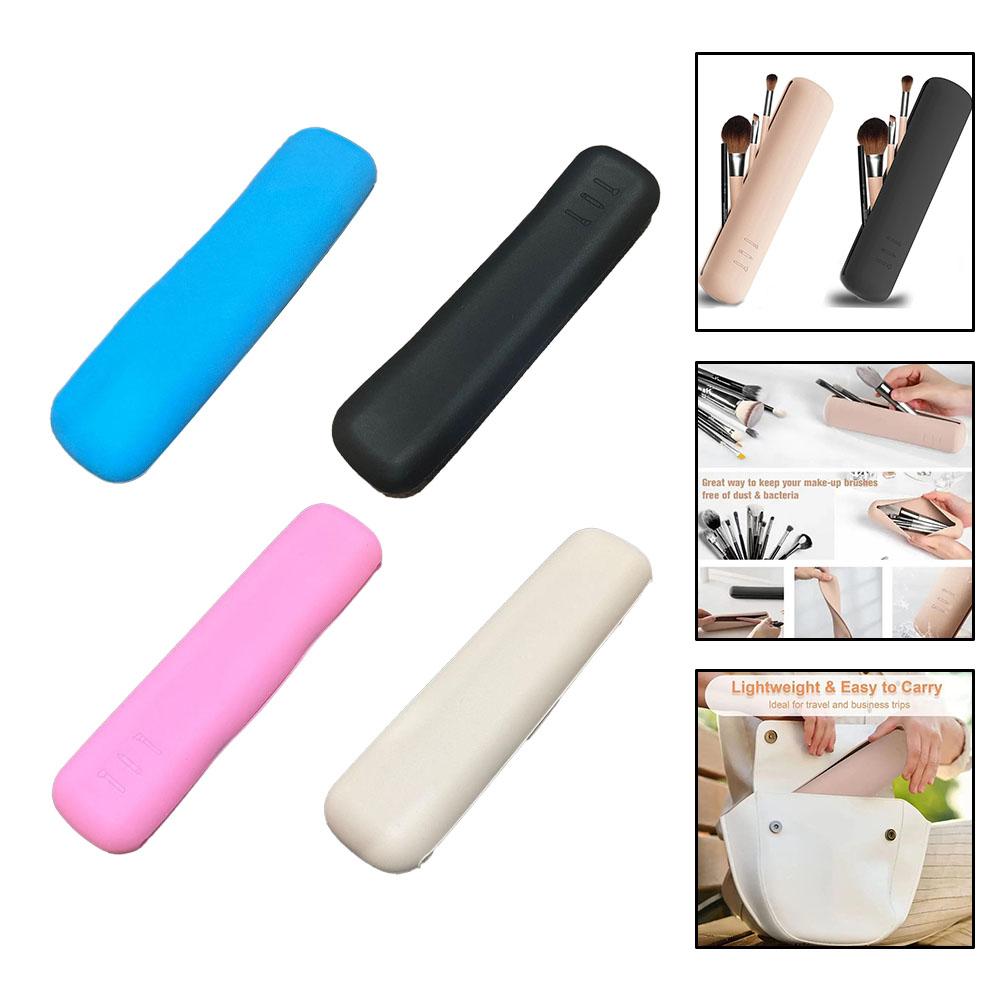 High-quality Practical Brand New Makeup Brush Holder Makeup Box Easy To Clean Holder Non-Harmful Portable Silicone