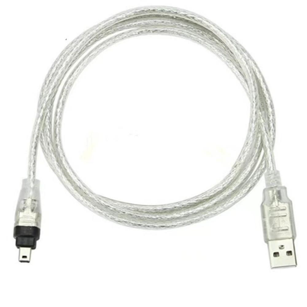 Male Connector 1394 Firewire Cable USB 6P To 4Pin ILink Adapter Cord HDV Camera