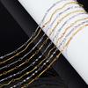No Fade 1Meter Stainless Steel Gold & Silver Color Twist Stick Link Chain Bulk Chains for DIY Necklace Bracelet Jewelry Making