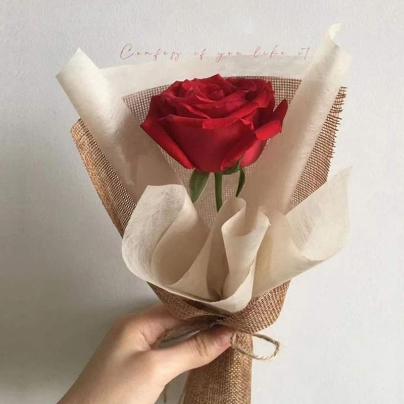 38pcs Milk Cotton Tissue Paper Florist Flower Wrapping Paper DIY Handmade Bouquet Crafts Gifts Packaging Wedding Party Supplies