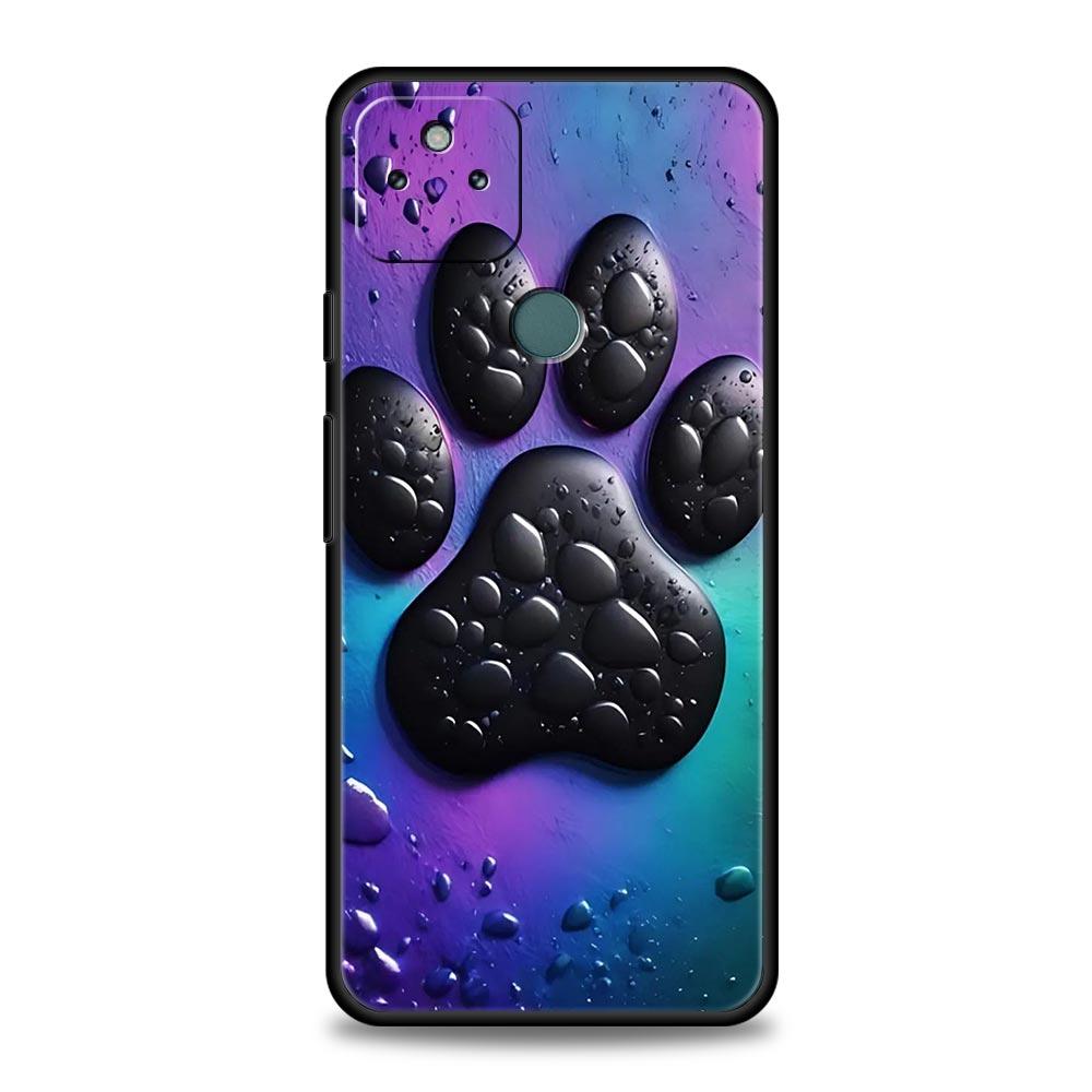 Og Pfotenabdruck Ästhetik Handyhülle Cover für Google Pixel 10 9 8 7 6 9A 8A 7A 6A Pro Stoßfest Weiches TPU 9 Pro XL Hülle Capas