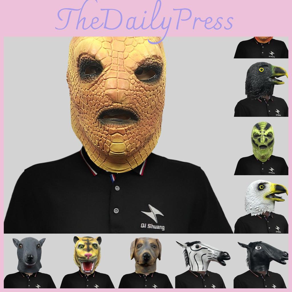 Creative Latex Animal Head Masks For Adults And Kids Perfect For Costume Events And Parties