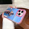 Hannah Palmer Jelly Double Layer Rose Red Mobile Phone Case for iPhone 17 16 15 14 13 12 11 Air Pro Max Plus Protective
