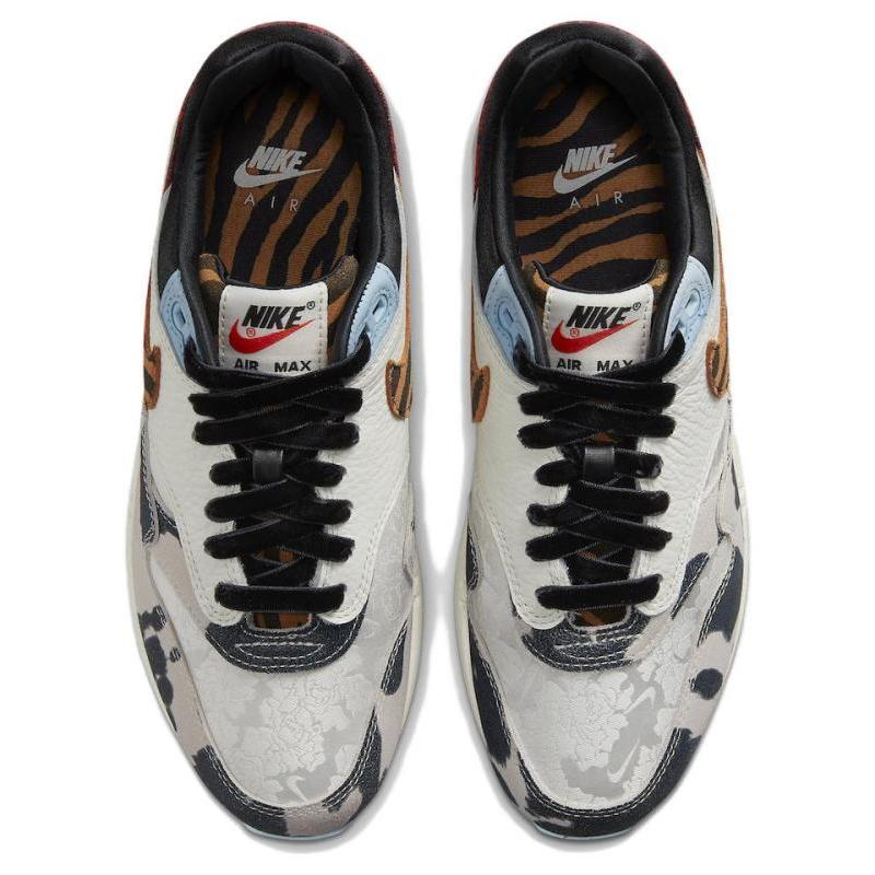 Nike Air Max 1 '87 'Great Indoors Tiger Swoosh Cow Print' Women's Sneakers Casual Shoes FD0827-133