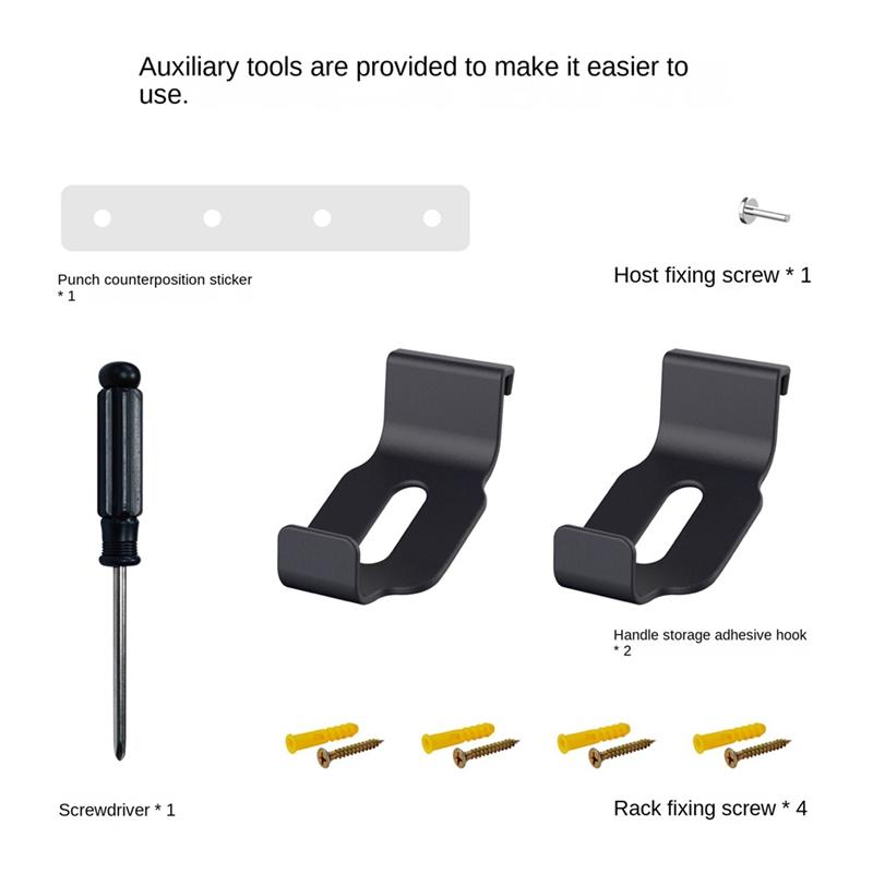 B03B-Wall Mount Stand For PS5 Slim Vertical Holder Kits For PS5 Slim Console And Controllers