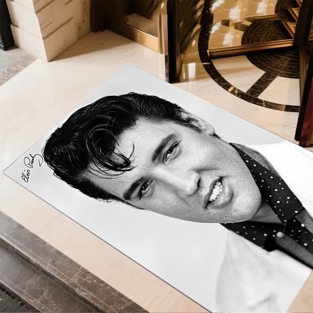 Elvis Presley Performance Carpet Design for Foyer Dormitory Decorate room Playrooms Antislip Carpet Anime Office Decor Perfect Gift for Women/Men