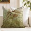 SSpice And WWolf Cushion Cover Eco Linen Pillow Case DoubleSided Print Breathable Durable Zipper Home Decor Gift