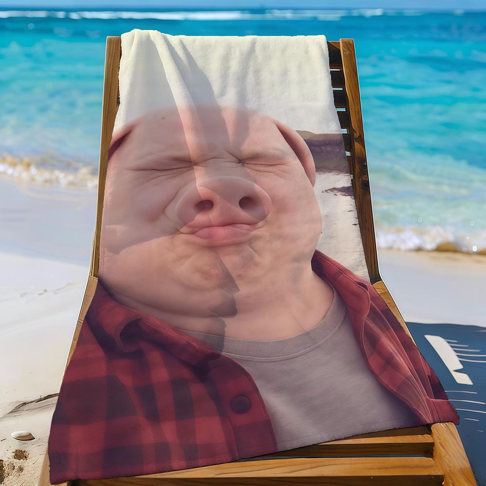 

Funny John Pork is Calling Meme Towel Sports Quick Dry Travel Camping Gear Sandproof Soft Light Large Beach Towel W40*H60(CM)