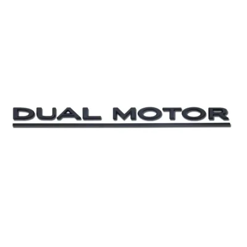 ABS Dual Motor Schriftzug Heckklappe Kofferraum Logo Emblem Plakette Auto Aufkleber Decal Für Model 3 Model X Model S Y
