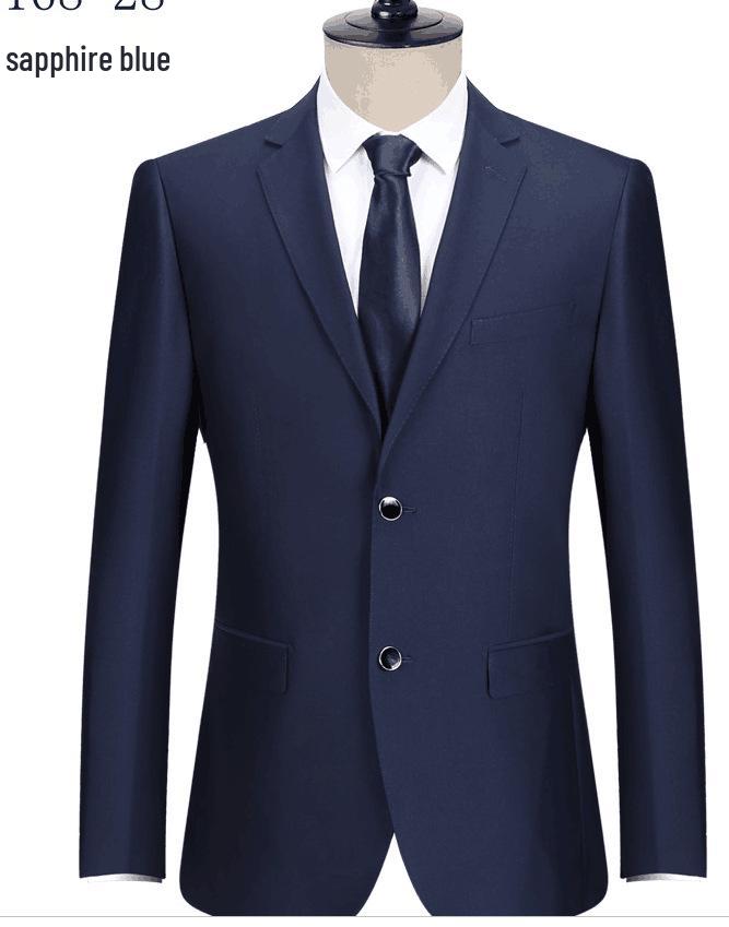 

Мужской костюм темно-синего цвета: Королевско-синий пиджак, профессиональная формальная одежда унисекс для весны/осени 42 синий