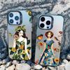 Pretty Classical Young Girl Laser Phone Case For IPhone 13 12 Mini 11 Pro Max 16 15 14 Pro Max Plus Fashion Minimalism Covers
