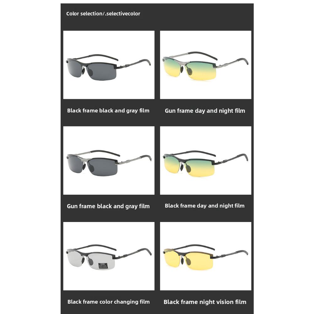 Neuer verbesserter Fahrer Tag und Nacht Blendschutz Fahrbrille polarisierte Nachtsichtbrille Angeluhr Bleichbrille