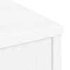 Side Cabinet ODDA White 40x24x79 Cm Solid Pine Wood