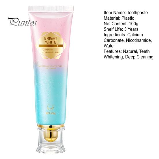 1/2/3Pcs 100G Nicotinamide Whitening Toothpaste Freshening Breath Stain Removal Oral Health Enamel Protection Teeth Cleaning Brightening Toothpaste